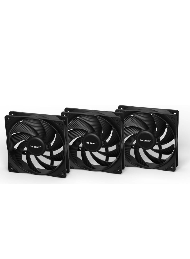 Be Quiet! Pure Loop 2 360mm CPU Liquid Cooler, 3x Pure Wings 3 120mm PWM High-Speed Fans, 5500 RPM Pump Speed, 2100 RPM Fan Speed, 59.6 CFM Airflow, Copper / Nickel Plated Case Material, Black | BW019 - Image 4