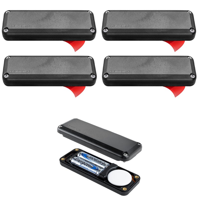 Elevation Lab AirTag (Gen 1 & 2) 10-Year Extended Battery | Adhesive Mount | Uses AA Batteries - 14x More Capacity Than CR2032 | TimeCapsule | Waterproof, CR 2032 Battery Replacement (4-Pack) - Image 1