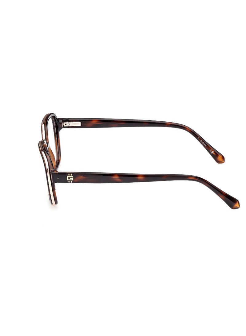 GUESS Men's Square Shape Eyeglass Frames - GU5008605253 - Lens Size: 53 Mm - Dark Havana - Image 2