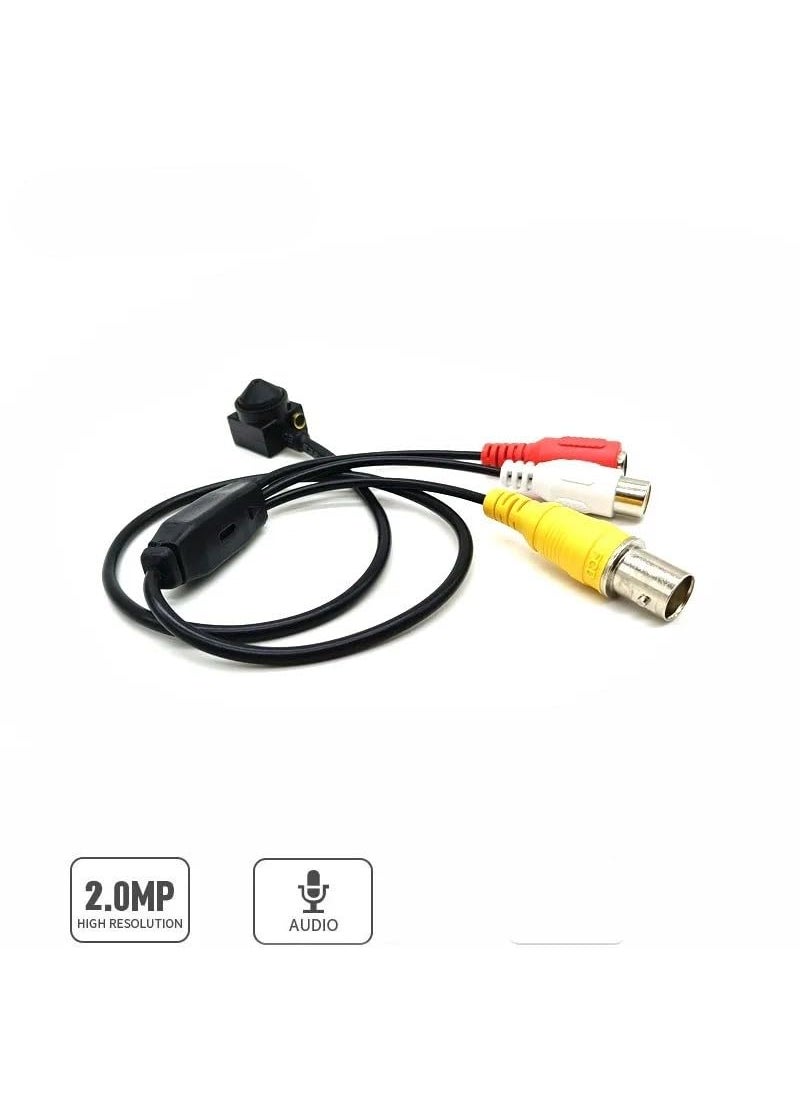 smars - smars Mini Analog Camera 1080P CCTV AHDTVICVICVBS 4 in 1 Wired Security Camera Surveillance Color Video Audio Camera - Image 1