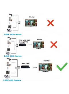 smars smars Mini Analog Camera 1080P CCTV AHDTVICVICVBS 4 in 1 Wired Security Camera Surveillance Color Video Audio Camera  - Image 5