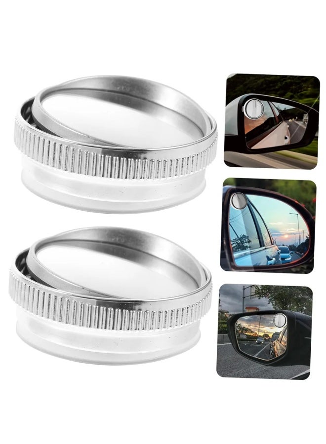 Magnifying auxiliary lens placed on the car mirror 2 PCS - Image 2