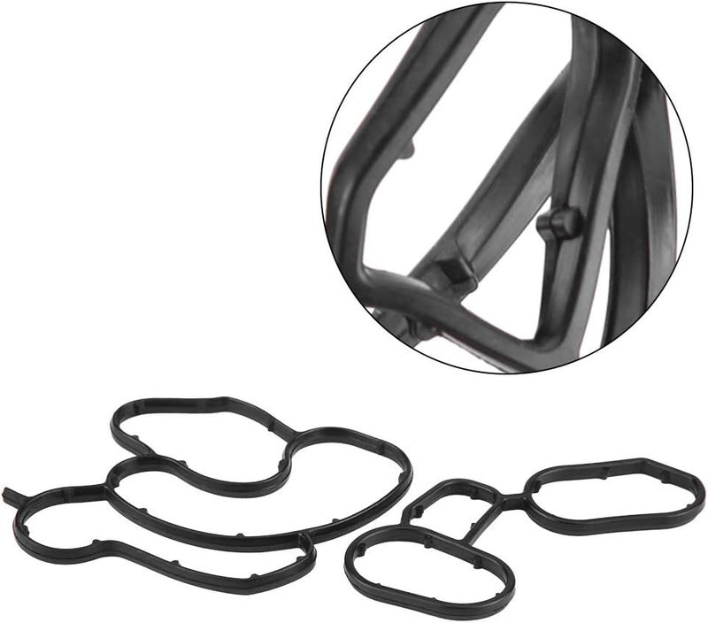 woobles Engine Oil Filter Housing Seal Gasket Oil Cooler Seal Replacement 11427508971 11427508970 - Image 2