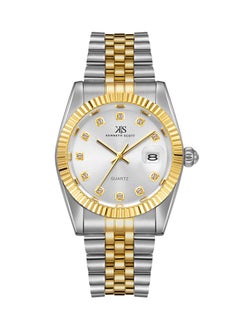 KENNETH SCOTT Kenneth Scott Men's Quartz Movement Watch, Analog Display and Stainless Steel Strap - K22036-TBTW, Two Tone Gold  - Image 1
