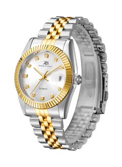 KENNETH SCOTT Kenneth Scott Men's Quartz Movement Watch, Analog Display and Stainless Steel Strap - K22036-TBTW, Two Tone Gold  - Image 2