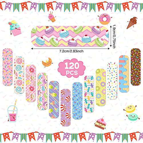 Panelee 120 Pcs Kids Bandages Bulk Cute Cartoon Flexible Waterproof Breathable Bandages Strip Protect Cuts and Scrapes for Girls Boys Children ToddlersCute Style - Image 5