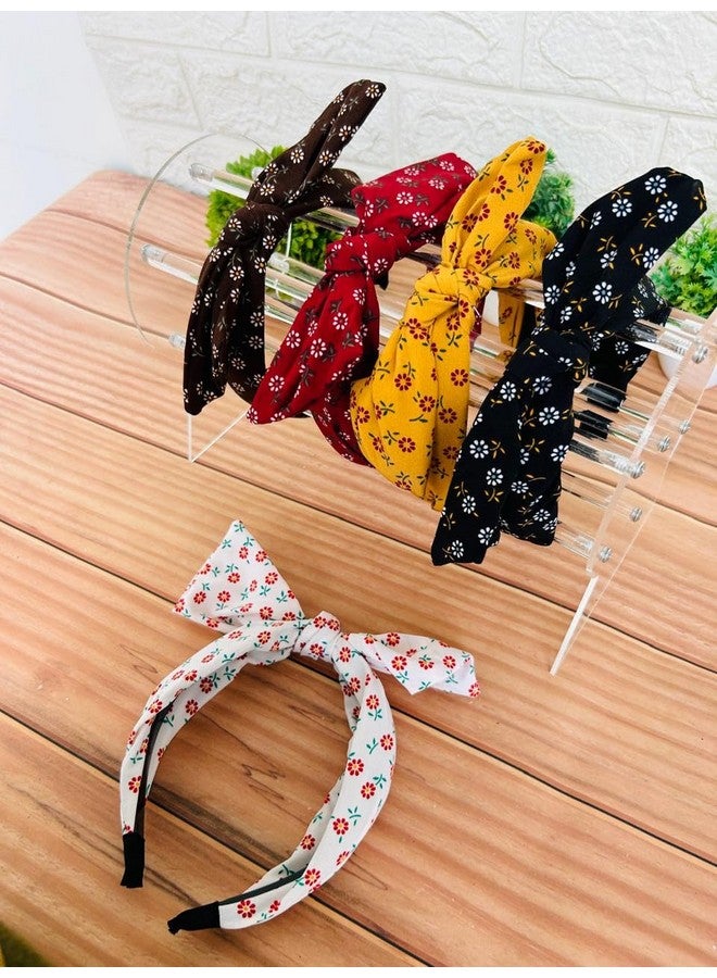 Radhya Accessories Korean Handmade Soft Padded Stretchable Adjustable Knot Hairband for Girls Hairband for Women Fancy Party Wedding Rabbit Hairband Headband Hair Accessories For Women & Girls (red, 1 pc) - Image 4
