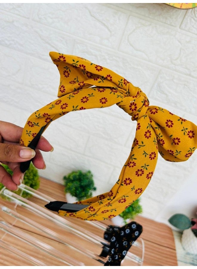 Radhya Accessories Korean Handmade Soft Padded Stretchable Adjustable Knot Hairband for Girls Hairband for Women Fancy Party Wedding Rabbit Hairband Headband Hair Accessories For Women & Girls (red, 1 pc) - Image 5
