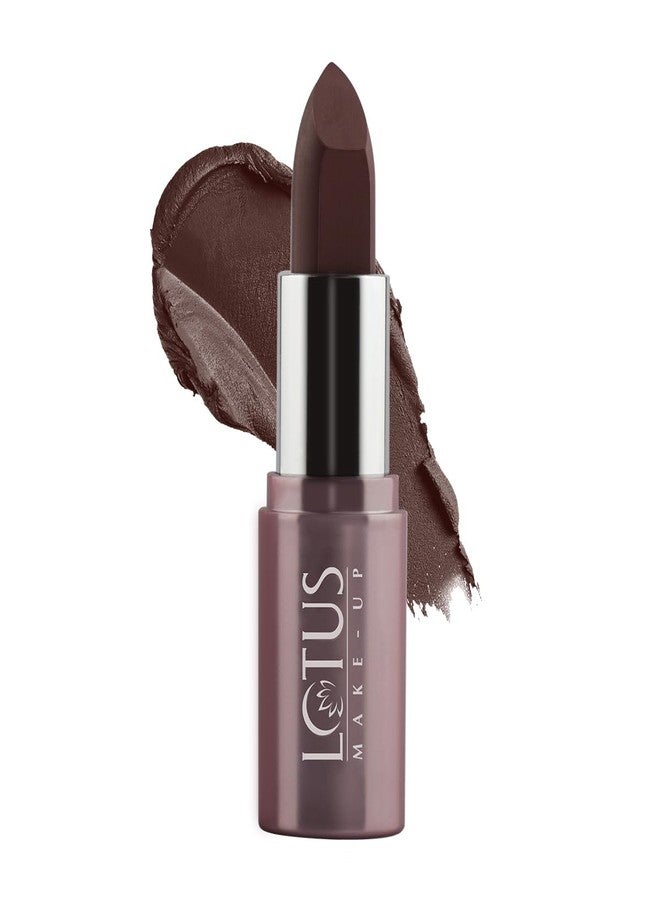 Lotus Makeup Lotus Make-Up Ecostay Powder Matte Lipstick | Hydrating and Nourishing | Long Lasting | Lightweight | Powder Matte Finish | (PM03-BOLD & BEAUTIFUL, 4.2GM) - Image 1