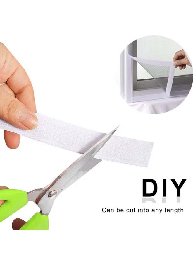 VINSOC - Hook and Loop Tape Velcro Adhesive Strip Self Sticky Back Fastening Heavy Duty Reusable Double Sided 6M * 2CM - Image 1