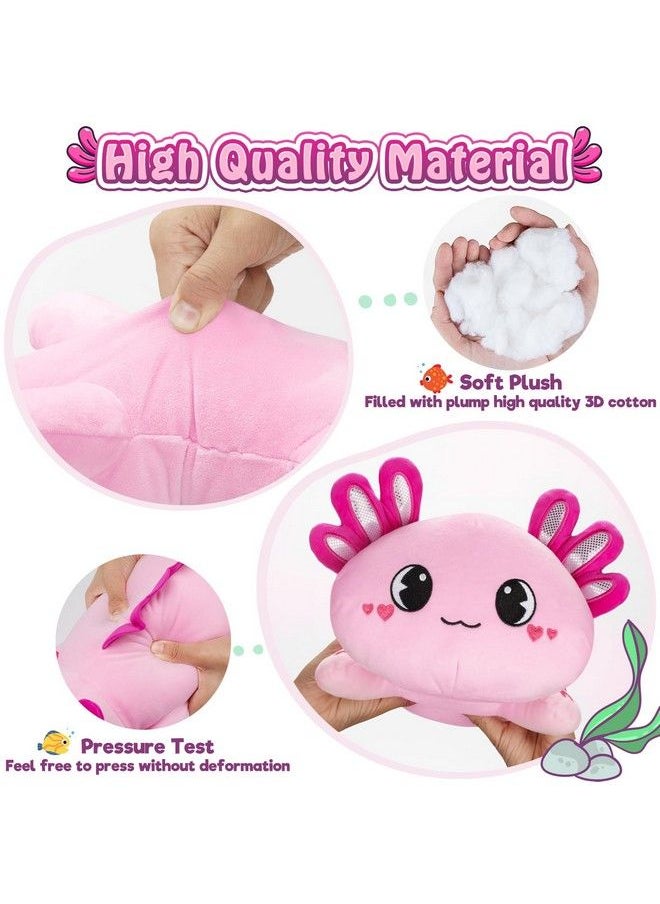 Officygnet Axolotl Plush 13" Soft Stuffed Animal Plush Toy Cute Axolotl Plush Pillow Kawaii Plushies Dolls For Kids Pink Axolotl Gift For Girls Boys  - Image 5
