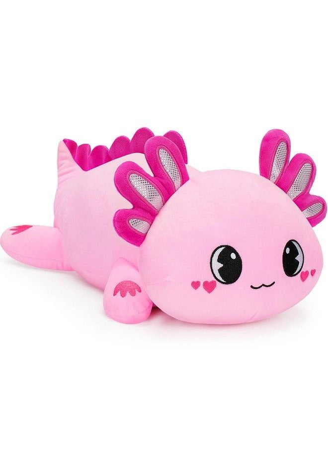 Officygnet Axolotl Plush 13" Soft Stuffed Animal Plush Toy Cute Axolotl Plush Pillow Kawaii Plushies Dolls For Kids Pink Axolotl Gift For Girls Boys  - Image 2