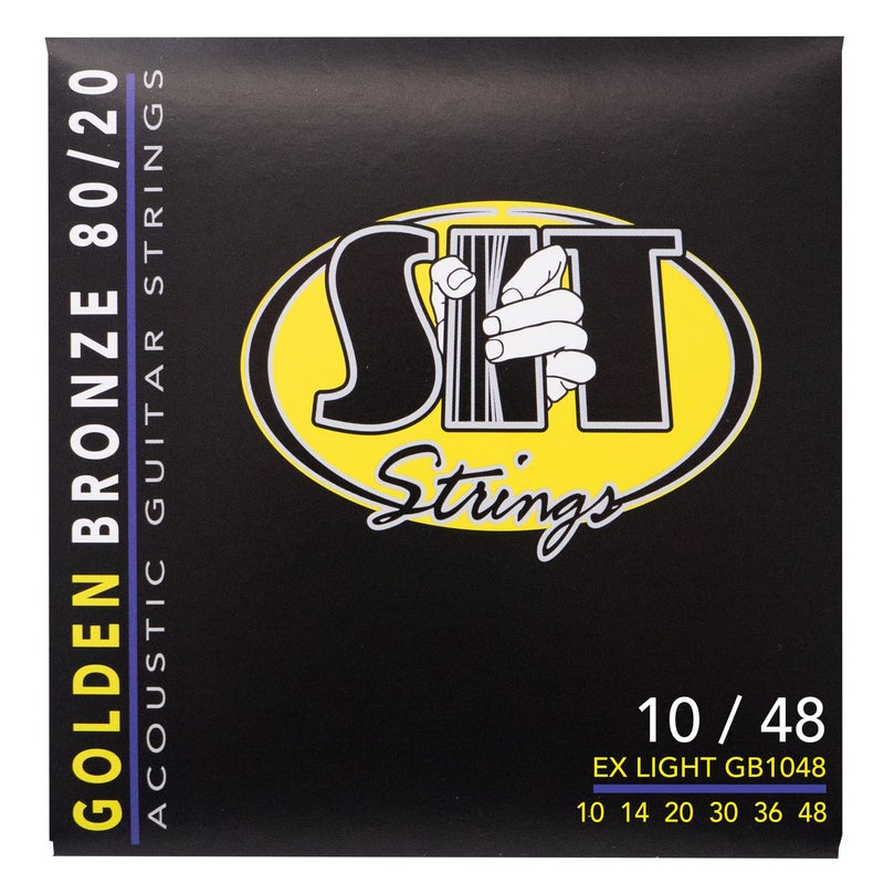 SIT Strings Golden Bronze 80/20 Acoustic Guitar Strings (S.I.T.), Extra Light 10-48, GB1048 - Image 5