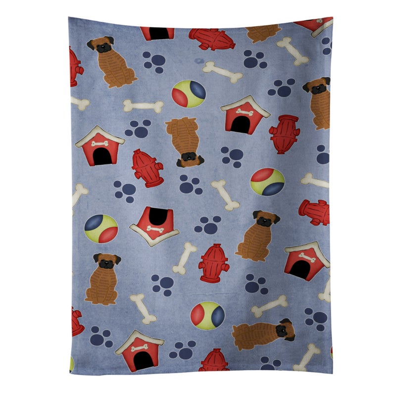 Caroline's Treasures ""Caroline's Treasures BB2730KTWL Dog House Collection Brindle Boxer Kitchen Towel  25"""" x 15""""  Multicolor""