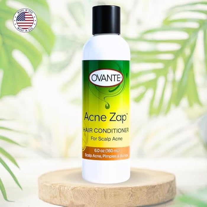 Ovante AZap Hair Conditioner for Greasy Oily Itchy Scalp, CLEAR Your Scalp, Neck & Back from Bacne, Blackheads & Blemishes - 6.0 oz - Image 2