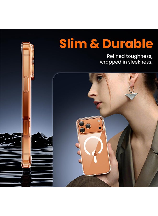 O Ozone (3 in 1) Magnetic Case Compatible with iPhone 17 Pro Cover with Front Tempered Glass Screen Protector & Camera Lens Protector & Anti-Yellowing Shockproof Cover - Image 5