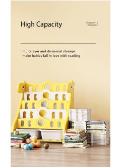 FULL JOY Giraffe Bookshelf 5 Double Layer With Storage Box,72*47*80 cm  - Image 4