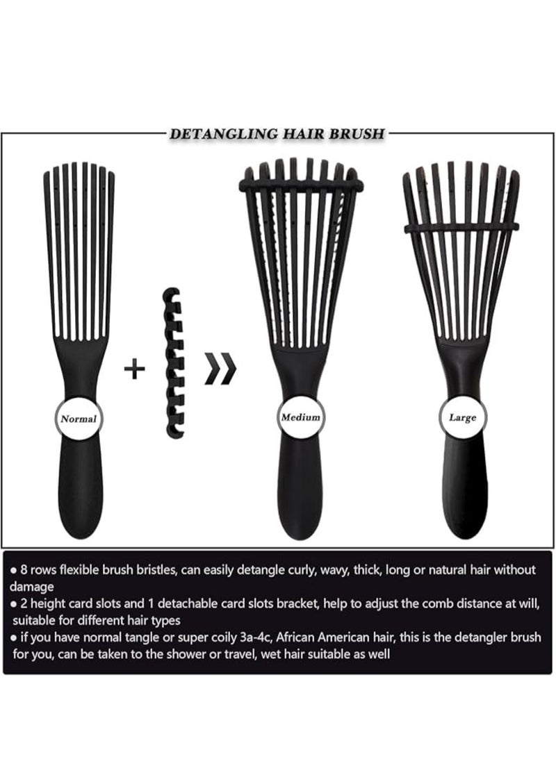 Bonita - Detangling Hair Brush for Women Wet Curly Hair - Black Color - Image 1