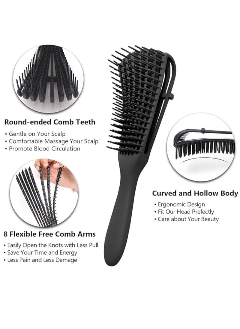 Bonita - Detangling Hair Brush for Women Wet Curly Hair - Black Color - Image 1