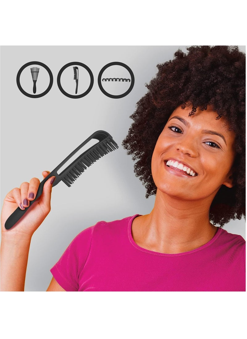 Bonita - Detangling Hair Brush for Women Wet Curly Hair - Black Color - Image 1
