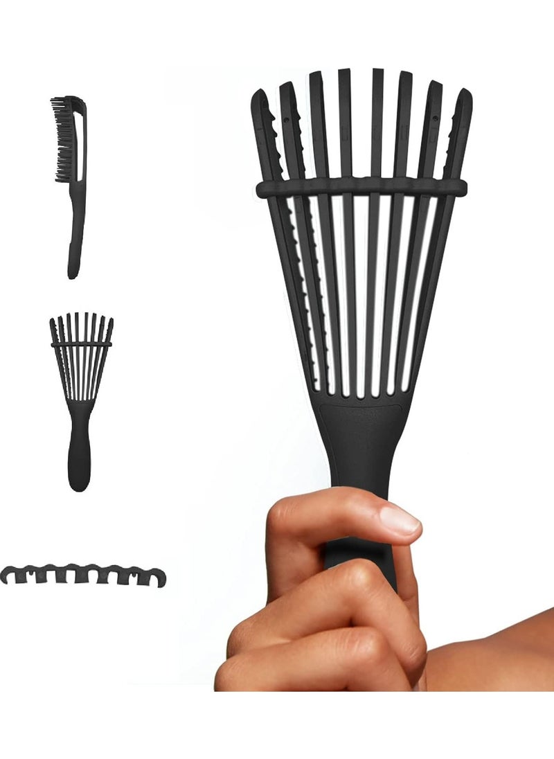 Bonita - Detangling Hair Brush for Women Wet Curly Hair - Black Color - Image 1