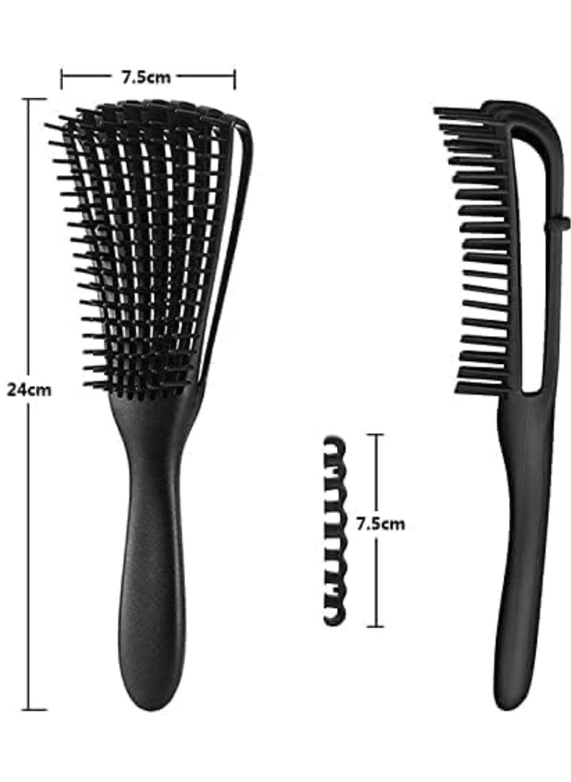 Bonita - Detangling Hair Brush for Women Wet Curly Hair - Black Color - Image 1