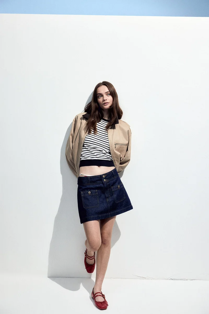 H&M Fine-knit T-shirt