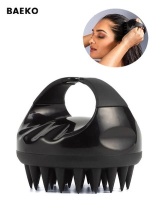 Hair Scalp Massager Shampoo Brush With Soft Silicone Bristles (Black) - pzsku/ZF283315E3E23319E6B9FZ/45/1749136984/45aa25e4-259c-4d54-9009-f6d0a3e071ce