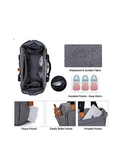 Diaper Mummy Bag Tote with Bottle Case and Changing Pad(Grey) - pzsku/ZF2833B7B4E03A1171590Z/45/_/1651556472/e6511921-0558-4f41-bbf4-b7c2ffd0a99a