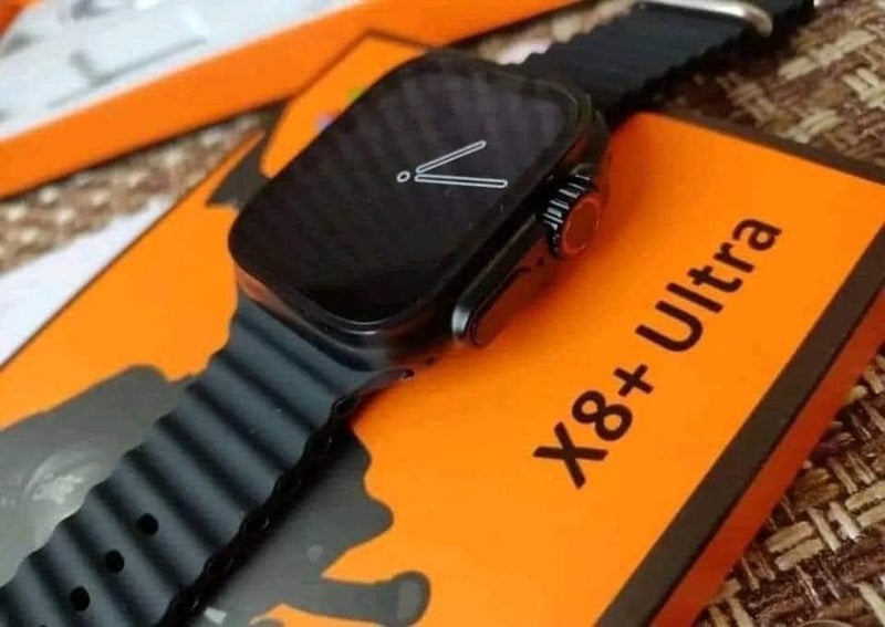 W&O X8+ Ultra Series 8 49mm Smartwatch Watch X8+ Ultra NFC Body Temperature Monitoring with Bluetooth Wireless Connectivity (Black) - Image 2