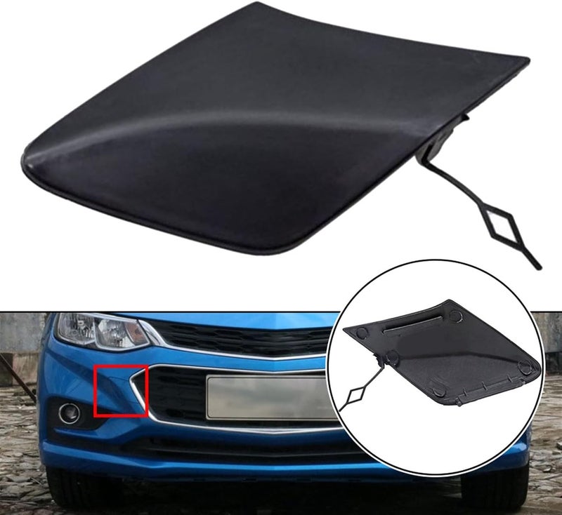 QASULER Front Bumper Tow Hook Cover for Chevrolet Cruze - Image 5
