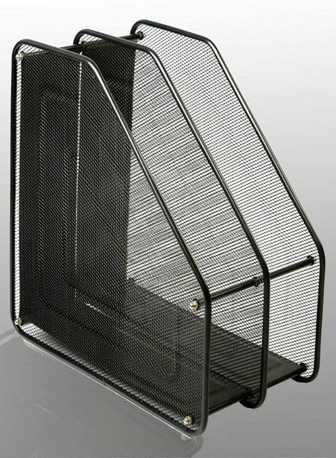 AB TRADING Square Shape Pencil Storage Container | Metal Mesh Pen/Clip Holder for Office & Home | Desk Stand Organizer for Stationery Items - Black - Image 5