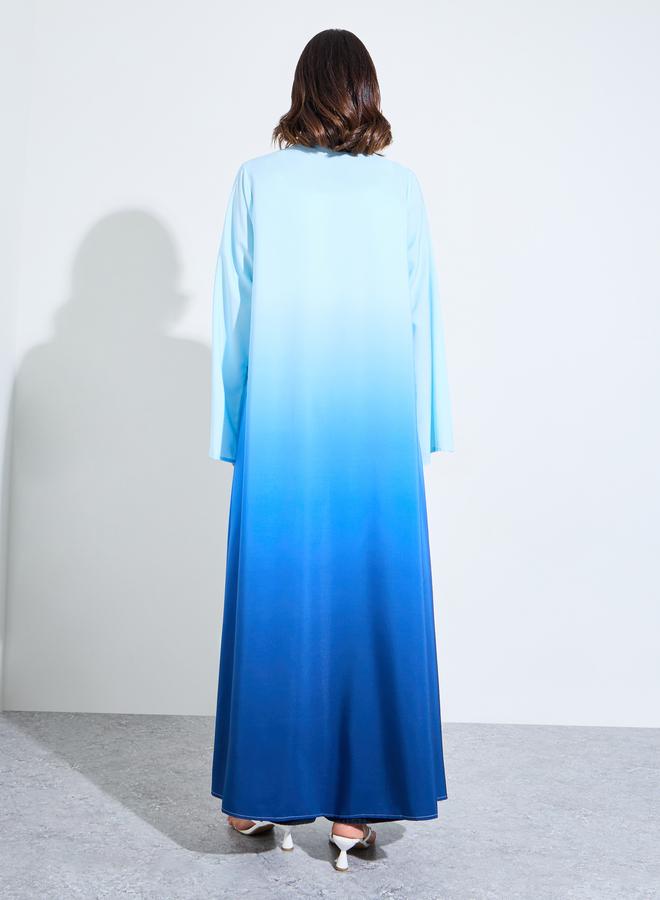 Amirah front open ombre Abaya - Image 3