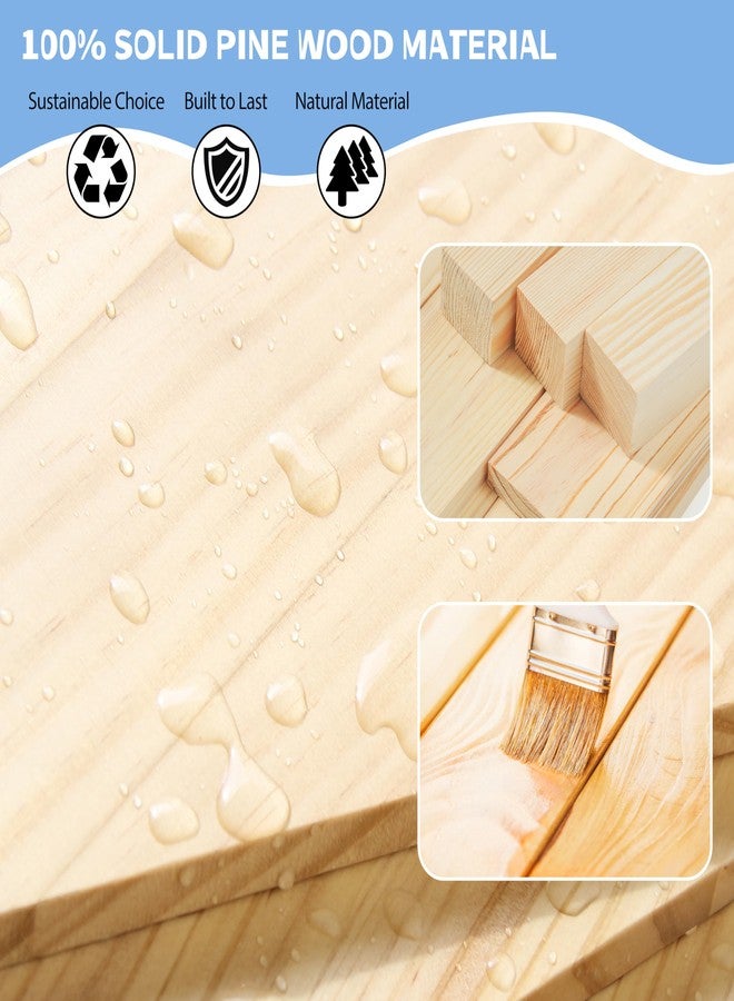 NANATI Solid Pine Wood Kids Bookshelf, Double-Sided Nursery Book Shelves, Portable Toddler Bookshelf, Montessori Bookcase, Book Shelf for Kids Rooms, Childrens Book Storage Display for Bedroom Classroom - Image 4