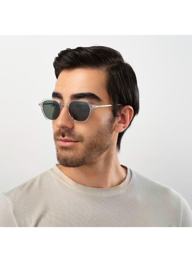 30 سندايز نظارات شمسية مستديرة بالكامل من لوس بتصميم هندسي - Image 1