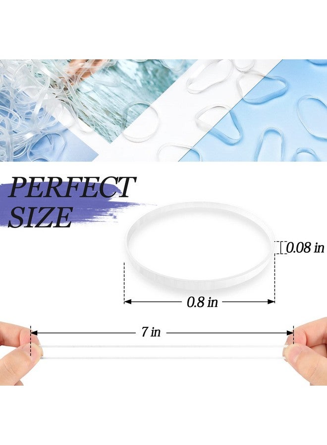 KANPRINCESS 1000Pcs Hair Rubber Bands(Clear) - Image 2