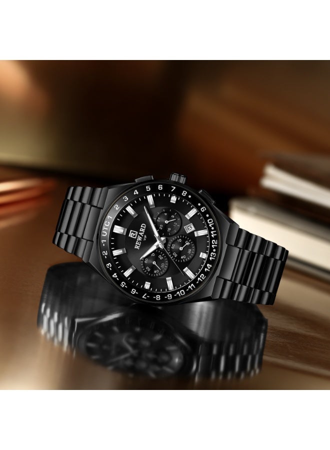 REWARD RD813150MC Men's Lucardo Chronograph Watch - Cool Black - Image 1
