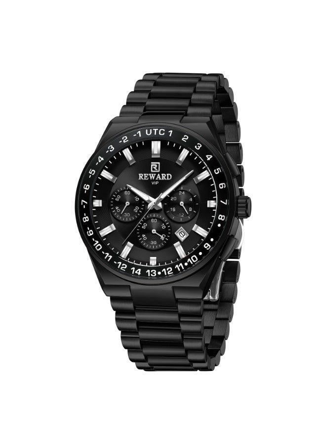 REWARD RD813150MC Men's Lucardo Chronograph Watch - Cool Black - Image 4