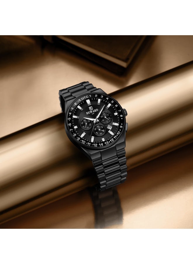 REWARD RD813150MC Men's Lucardo Chronograph Watch - Cool Black - Image 2