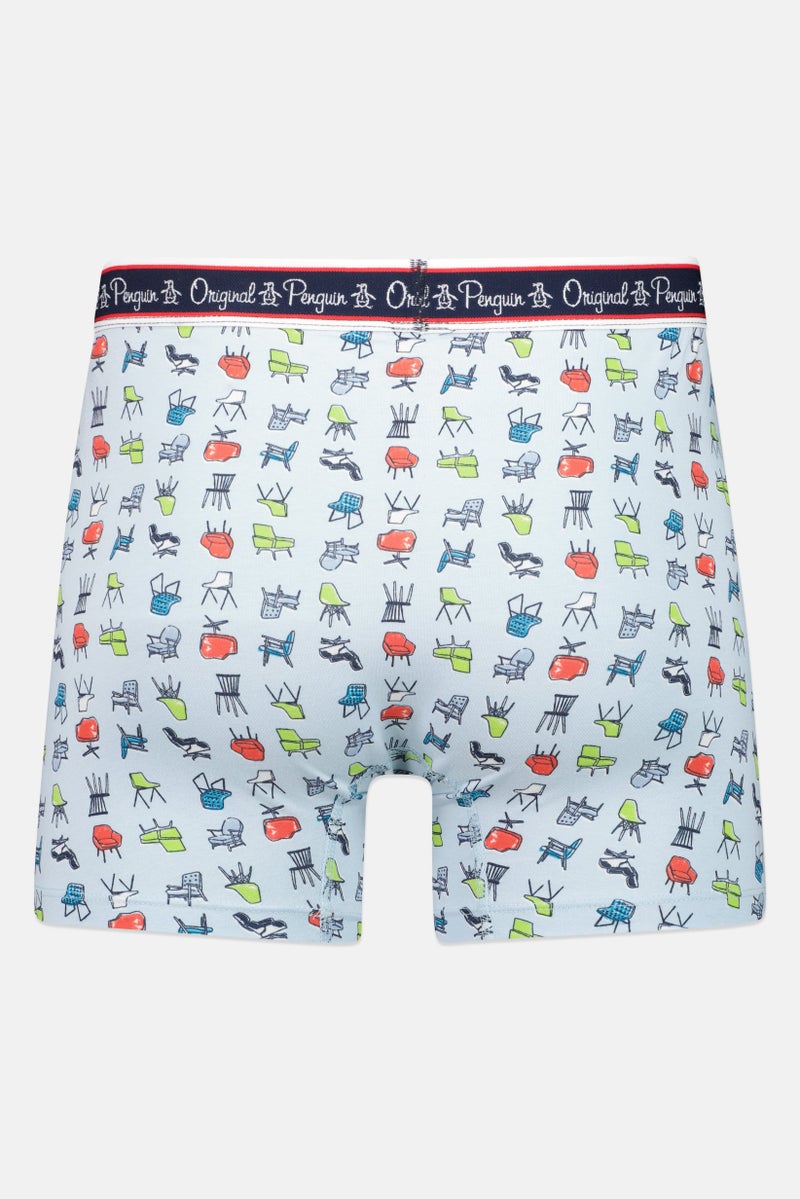 Original Penguin Men 4 Pcs Brand Logo Boxer Briefs, Multicolor - Image 5