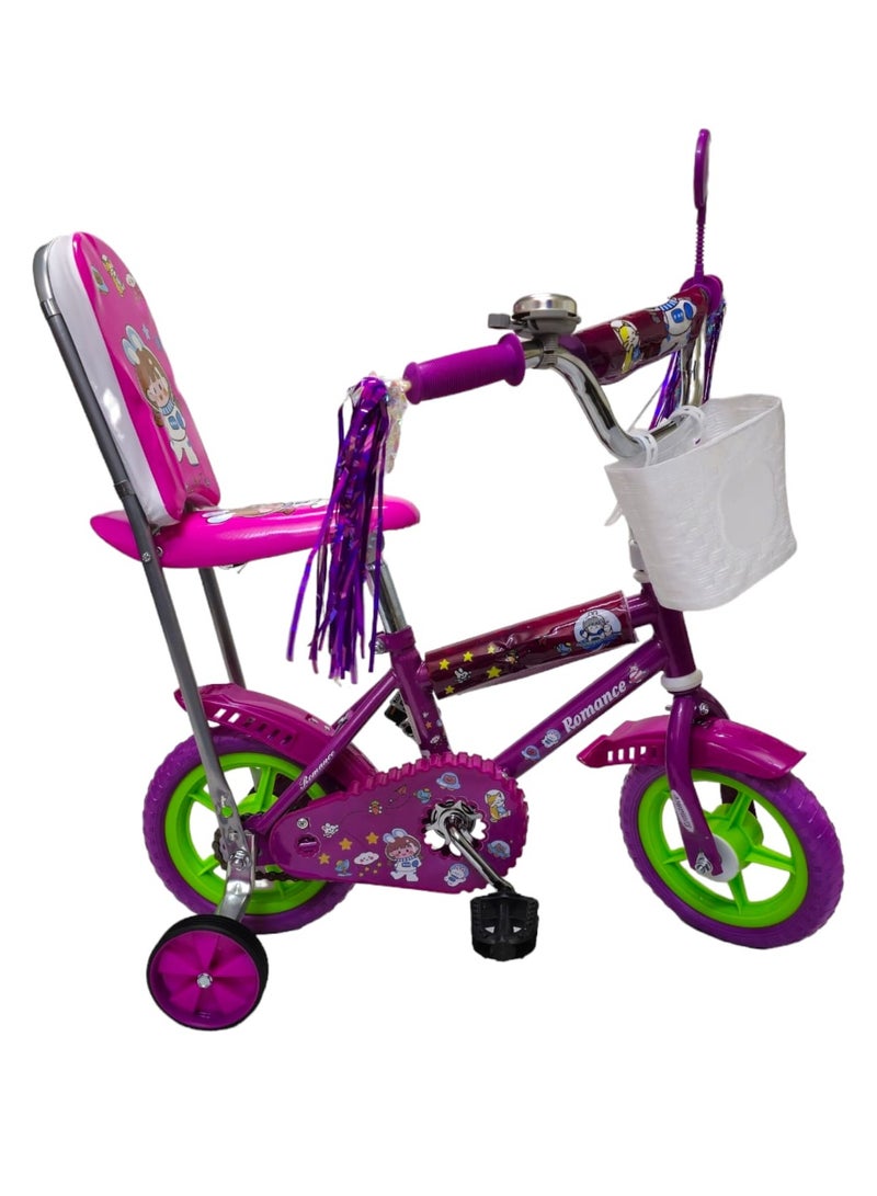 Bike Size 10 Inch with Back Support and Reverse Walking & Supported Wheels For Kids 3 to 4 Years  - Image 2