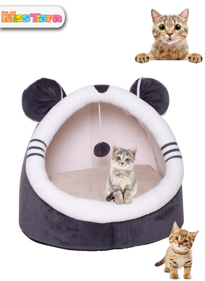 Cat Tent House with Hanging Ball Cat Tent for Small Cat with Removable Cushion for Small Medium Pets Sleeping Indoor Pet Cave Bed for Puppy Kitten Rabbit Grey - pzsku/ZF283B4CA292F94C1DBEDZ/45/_/1698419979/74ebec77-c9ac-40ea-831e-c96220320468