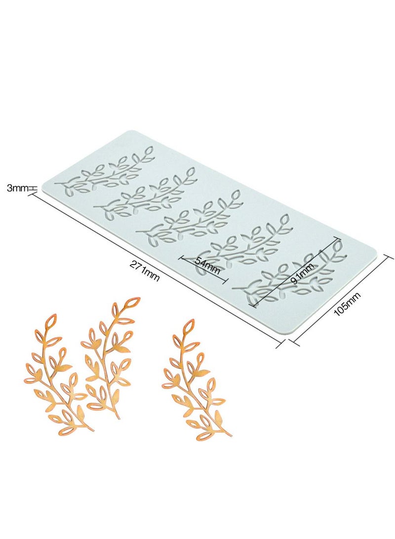 general 20 Pcs DIY Leaf Ring Baking Decoration Molecular Cooking Printing Mold Fruit Crispy Chip Silicone Flip Sugar Lace Mat - Image 5