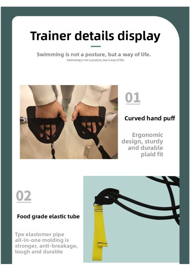 Generic Swimming Trainer Paddling Webbed Freestyle Arm Strength Device Shore Device For Adults And Children 