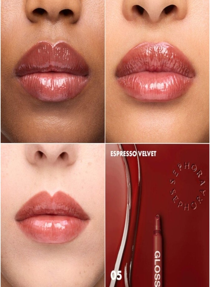 SEPHORA COLLECTION Gloss Balm Tinted Bouncy Lip Balm 8ml – 05 Espresso Velvet, Hydrating Glossy Lip Balm for Soft, Plump Lips - Image 2