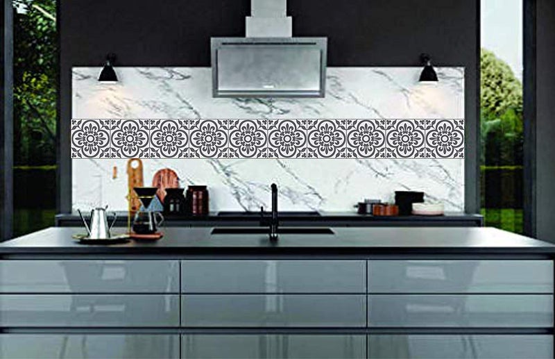 WALLTON - D1 Moroccan Tile Stickers for Kitchen Backsplash Bathroom Floor Wood Glass Stick Home Décor Furniture (Multicolor, 3x3 Inch 36 pic)-Self-Adhesive - Image 4