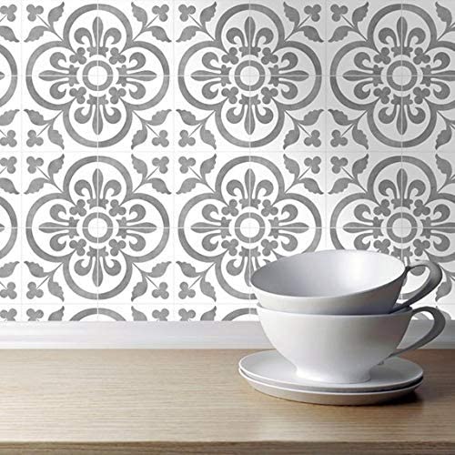 WALLTON - D1 Moroccan Tile Stickers for Kitchen Backsplash Bathroom Floor Wood Glass Stick Home Décor Furniture (Multicolor, 3x3 Inch 36 pic)-Self-Adhesive - Image 3