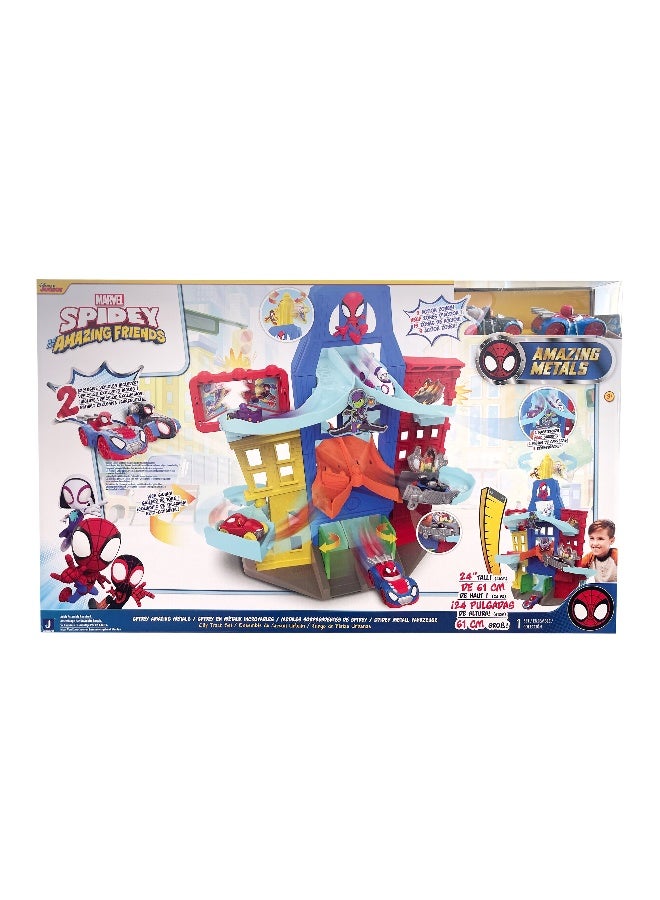 MARVEL Spidey N Friends City Track Set - Image 1