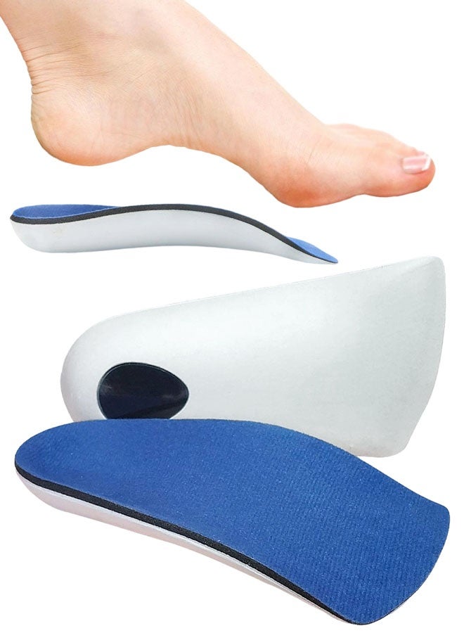3/4 Length Orthotic Inserts, Half Shoe Insoles For Flat Feet, Plantar Fasciitis, Feet Fatigue, Lower Back Pain Relief Arch Support Insoles For Men and Woman For Walking, Running, Exercises - Image 1