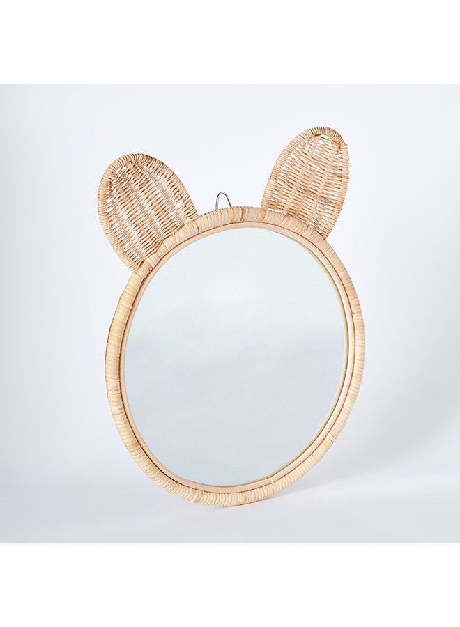 Home Box Playland Wicker Mirror 32 x 3 x 32 cm  - Image 5